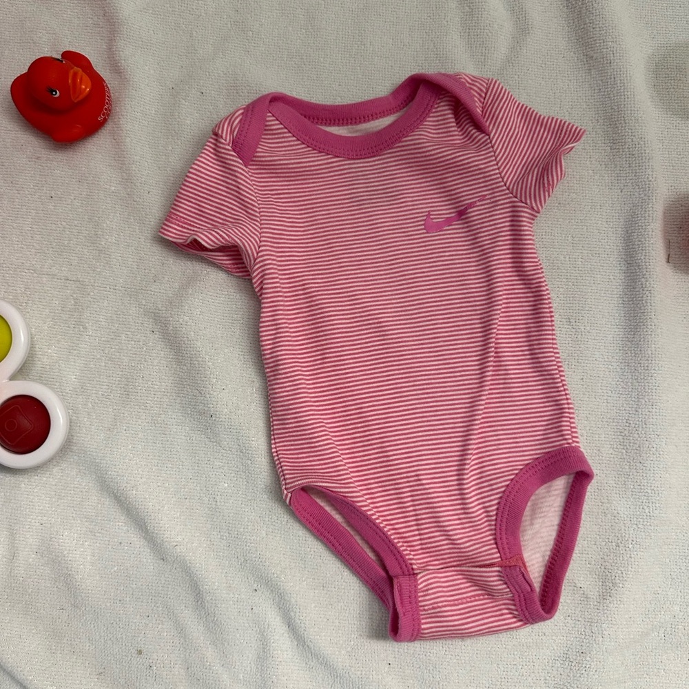 Nike Pink Bodysuit One Piece Classic Design